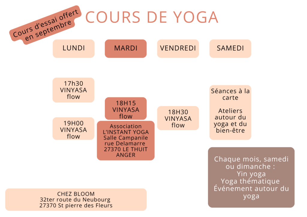 yoga eure st pierre des fleurs thuit de l'oison